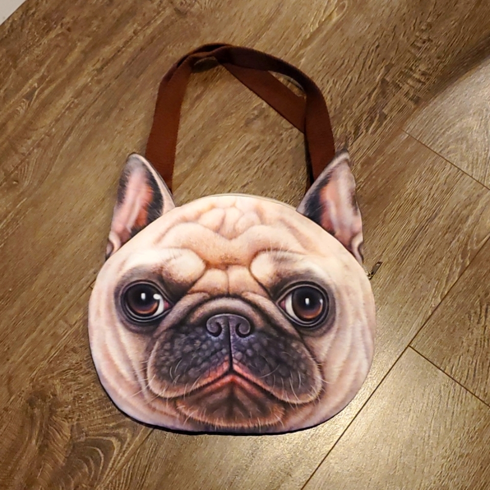 🐶 Large 3D Pug Purse